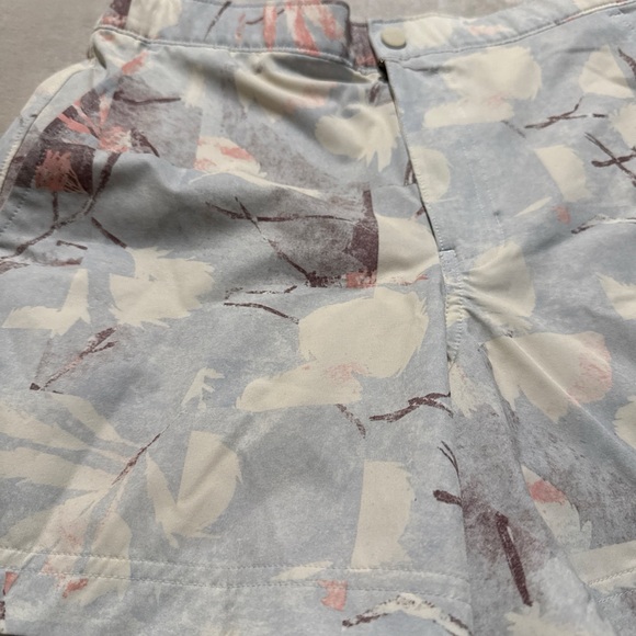 Fila Floral Waistband Athletic Shorts - Cream & Pastel Floral - Picture 3 of 5